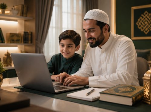 Parent booking free online Quran assessment for child